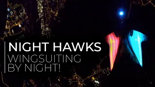 Night Hawks – Flying Wingsuits Over The City At Night