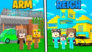 ARMES Familien LEBEN vs. REICHES Familien LEBEN in Minecraft!