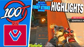 EPIC GAME 100T vs Sentinels | HIGHLIGHTS | SEMI FINAL | VALORANT FIRST STRIKE CLOSED QUALIFIERS BO3