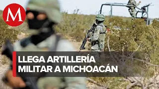 Llega artillería a Michoacán tras ataque a militares