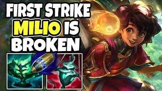 Challenger MILIO shows how strong FIRST STRIKE MILIO can be - Milio support- 14.10 League of Legends