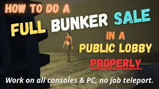 HOW to do a FULL BUNKER SELL in public lobbies in GTA Online.