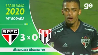 SÃO PAULO 3 X 0 ATLÉTICO-GO | MELHORES MOMENTOS | 14ª RODADA BRASILEIRÃO 2020 | ge.globo