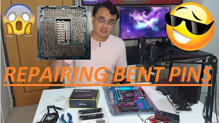 How to Repair Intel Motherboard CPU socket bent pins applicable for Intel 12th gen Alder Lake also