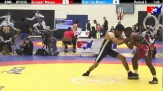 Schultz GR 55 KG 1st Place: Spenser Mango (U.S Army) vs. Rajender Kumar (India)