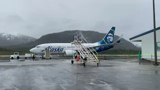 Alaska Airlines 737-700 Milk Run in Southeast Alaska (4K)