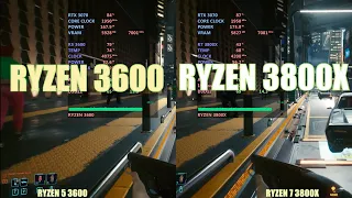 Ryzen 5 3600 vs Ryzen 7 3800x