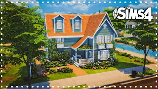 Green Suburban Base Game House | Speed Build | The Sims 4