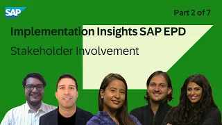 Implementation Insights for SAP EPD Part 2 | Crucial Players in Successful Implementation
