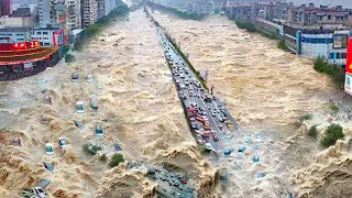 China become a vast ocean! Guangdong major flooding turn roads to rivers | Three Gorges Dam