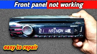 sony car stereo repair front panel not working car stereo repair