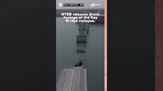 NEW NTSB footage shows devastation from cargo ship hitting Baltimore bridge, taking it down