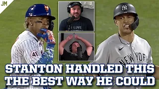 Giancarlo Stanton handled the Francisco Lindor situation perfectly