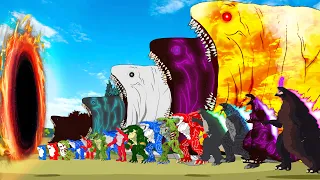 EVOLUTION OF BLOOP vs GODZILLA, SHARKZILLA, DINOSAURS : Monsters Ranked From Weakest To Strongest