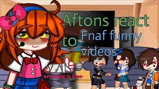 Aftons react to Fnaf funny videos ll Loud Noise ll Blood GCxFNAF ll 600+ Subscribers Special late