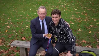 Olympian Tom Daley thanks Fortius Clinic for knee surgery after winning gold medal.