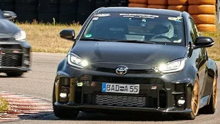 Bilster Berg 03.09.2023 Toyota GR Yaris chasing Porsche Cayman GT4RS