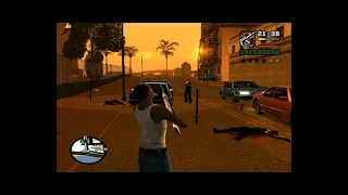 Коротко о том,как играет мой брат в GTA SA (2007 год)