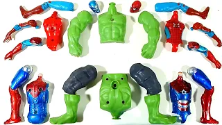 Assemble Hulk Smash VS Spiderman VS Ironman Avengers Superhero Toys