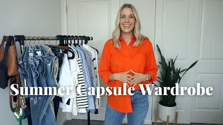 SUMMER CAPSULE WARDROBE 2022 | MINIMAL WARDROBE STAPLES & OUTFIT STYLING