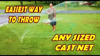 Easiest Way to Throw Any Size Cast Net