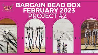 Project 2 Earrings: February 2023 Bargain Bead Box Mini Series with Thunderhorse Descendant