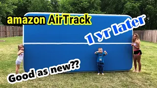 Gymnastics Air Track Review one year later | HappyBuy AirTrack review - cheap amazon air track