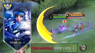 Item Ruby Full Damage Buat Benedetta Kena Mental | Ruby Mobile Legends