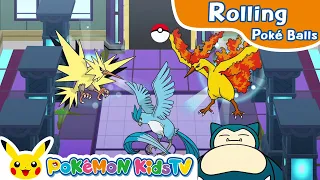 Rolling Poké Balls: Kanto Region | Pokémon Fun Video | Pokémon Kids TV