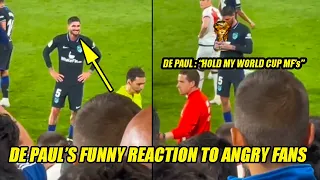 Watch Rodrigo De Paul's Funny Reaction Angry Rayo Vallecano fans | Atletico Madrid vs Rayo Vallecano