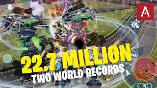 I Broke TWO WORLD RECORDS in War Robots (22.7 Million Damage)