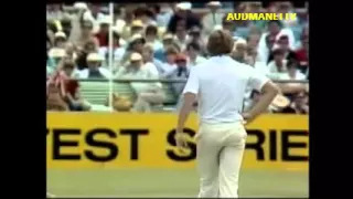 Zaheer Abbas gets an Unplayable delivery from Rodney Hogg