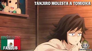 Tanjiro Molesta a Tomioka | Kimetsu No Yaiba Temporada 4 Español Latino [Fan-Doblaje]