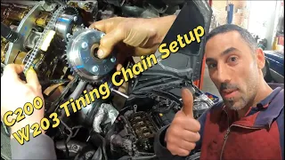 Mercedes C200 W203 Engine Timing Chain How to Replace Step By Step