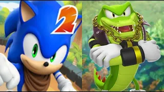 Sonic Dash 2 Sonic Boom - Vector the Crocodile Unlocked New Singing Power Update - All 7 Characters