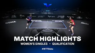 Zhang Sofia-Xuan vs Lee Zion | WTT Star Contender Doha 2021 | WS | QUAL Highlights