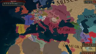 Europa Universalis IV Byzantium to Rome 1444-1548 Timelapse