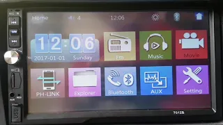 Head Unit How to play video in Double din 7012B