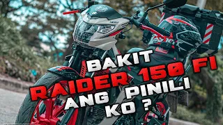 Bakit Suzuki Raider 150 fi ang  pinili ko?