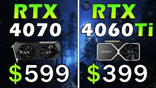 RTX 4070 vs RTX 4060 Ti | REAL Test in 10 Games | 1440p | Rasterization, RT, DLSS, Frame Generation