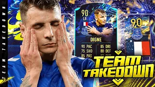 90 TOTS Moments Lucas Digne Team Takedown!!!