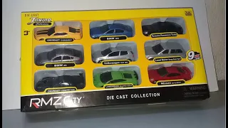 Diecast 1/64 scale RMZ City 9 pack cars