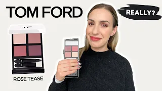 TOM FORD ROSE TEASE Eyeshadow Palette 🌹 WORTH IT??? Review & Swatches | PRIVATE CAFE ROSE COLLECTION