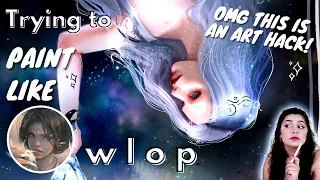 😵 PAINTING LIKE WLOP | Following A Wang Ling Art Tutorial/ Speedpaint 🎨 Technique Try-out