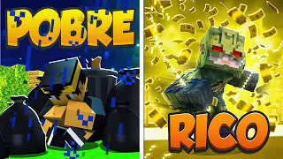 RICO VS POBRE DE UM VELOCISTA no Minecraft! *Flash Reverso*