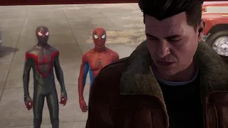 Peter And Miles Vs Sandman With The Classic Suits - Spider-Man 2