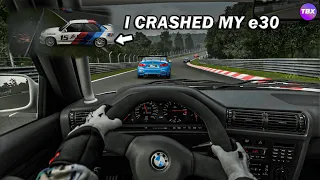 BIG TURBO BMW M3 e30 On The Nurburgring - BIG CRASH【Gran Turismo 7】