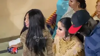Bobrisky Makes Grand Entrance At His Birthday With His Female MC Wearing Garment