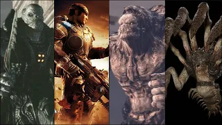 Gears of War - All Bosses (Xbox 360)