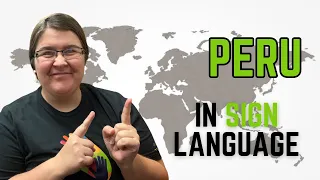 How to sign Peru in Peruvian Sign Language | Perú 🇵🇪